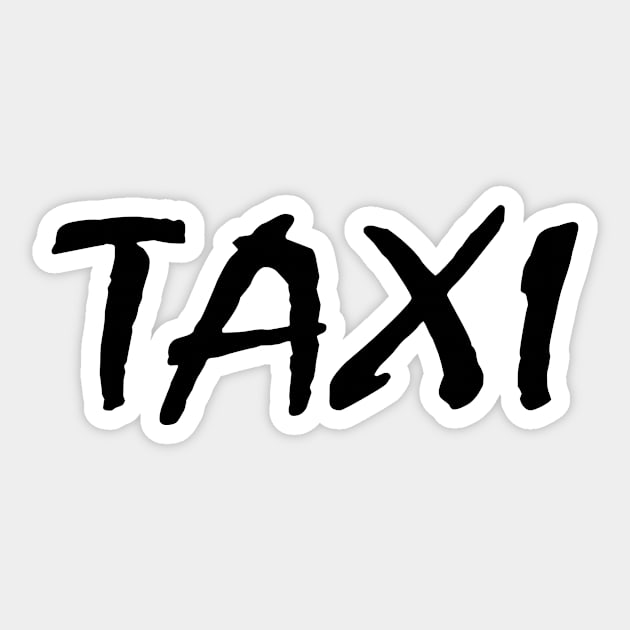 Taxi Sticker by Milaino